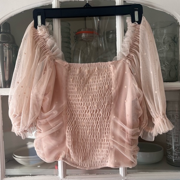 Cropped tulle top - Picture 3 of 3